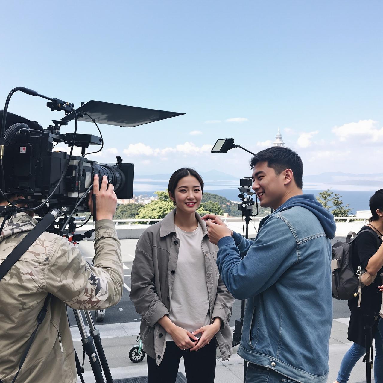 黑料吃瓜网 - 某演员拍戏路透图集：素颜状态获赞无数